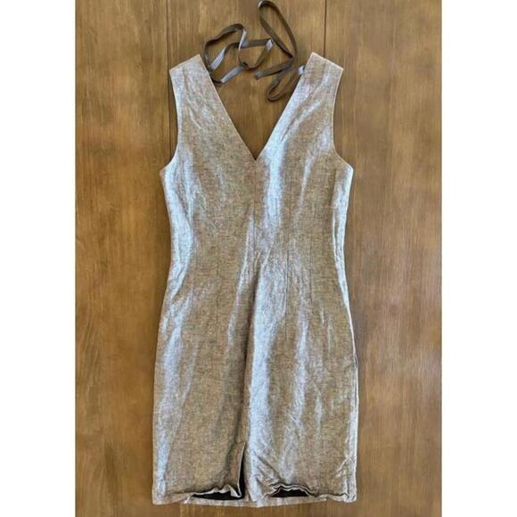 Women’s Sheath Dress Banana Republic Gray Sleeveless Size 2 - Picture 8 of 10